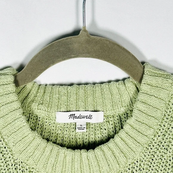 Madewell Pastel Sweater Tank Sage Green Women’s Large - Picture 4 of 12